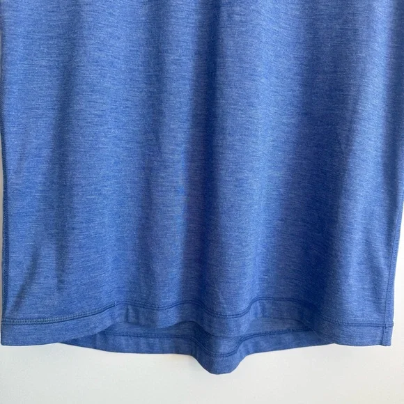 LULULEMON Evolution Polo Short Sleeve Shirt Men’s M Medium Blue - Picture 5 of 8